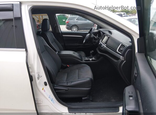 5TDBKRFH4GS259800 2016 TOYOTA HIGHLANDER Белый Вид салона спереди