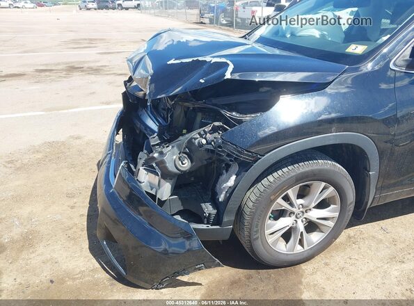 5TDBKRFH4GS301835 2016 TOYOTA HIGHLANDER Black წინა ხედი