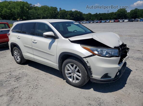 5TDBKRFH7GS328270 2016 TOYOTA HIGHLANDER White Front right