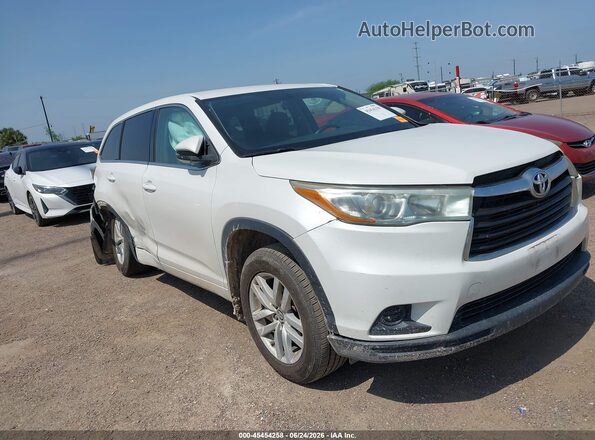 5TDBKRFH9GS256486 2016 TOYOTA HIGHLANDER White Front view