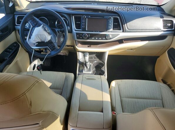 5TDBKRFH9GS337679 2016 TOYOTA HIGHLANDER Burgundy Vista del salpicadero