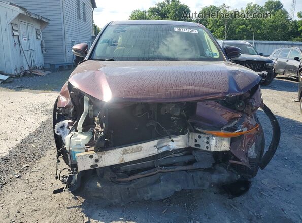 5TDBKRFH9GS337679 2016 TOYOTA HIGHLANDER Burgundy Vista frontal