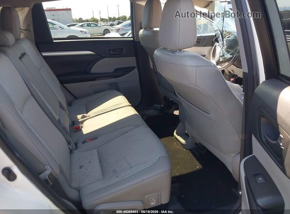 5TDBKRFHXGS242144 2016 TOYOTA HIGHLANDER White Vista de la etiqueta del VIN