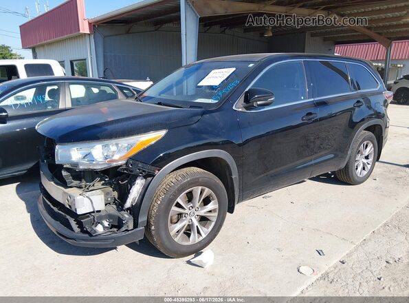 5TDBKRFHXGS256710 2016 TOYOTA HIGHLANDER Черный Передняя левая четверть