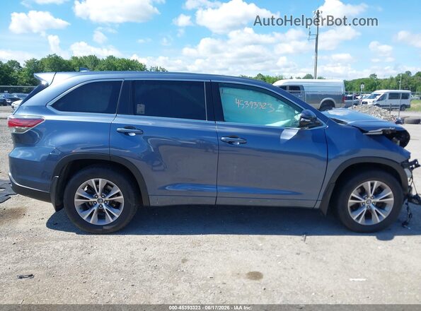 5TDBKRFHXGS324746 2016 TOYOTA HIGHLANDER Blue Սարքավորումների վահանակի տեսք