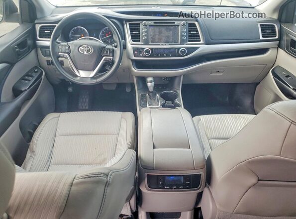 5TDBKRFHXGS336685 2016 TOYOTA HIGHLANDER White Widok deski rozdzielczej