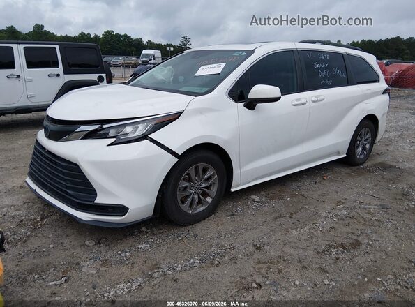 5TDBRKEC3NS102698 2022 TOYOTA SIENNA White Առջևի ձախ երեք քառորդ տեսարան