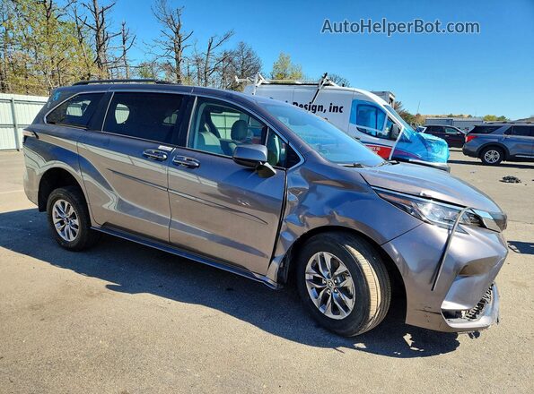5TDBRKECXPS175067 2023 TOYOTA SIENNA Gray Delantero derecho