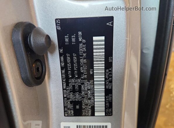 5TDBSKFC1SS206170 2025 TOYOTA SIENNA Gray 360 interior view