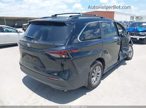 5TDBSKFC4SS225683 2025 TOYOTA SIENNA Black Trasero derecho