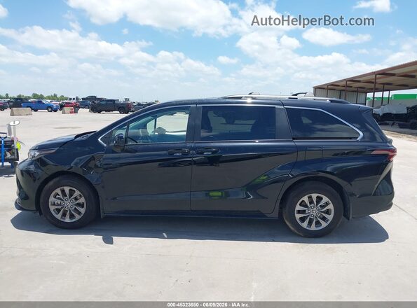 5TDBSKFC4SS225683 2025 TOYOTA SIENNA Black Vista interior de 360 grados