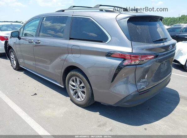 5TDBSKFC6MS020496 2021 TOYOTA SIENNA Gray Հետևի ձախ
