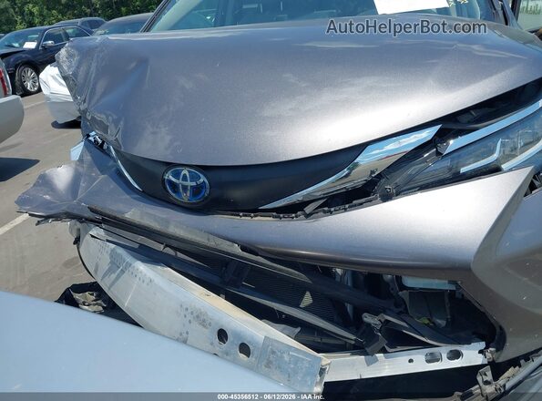 5TDBSKFC6MS020496 2021 TOYOTA SIENNA Gray Դիմացի տեսք