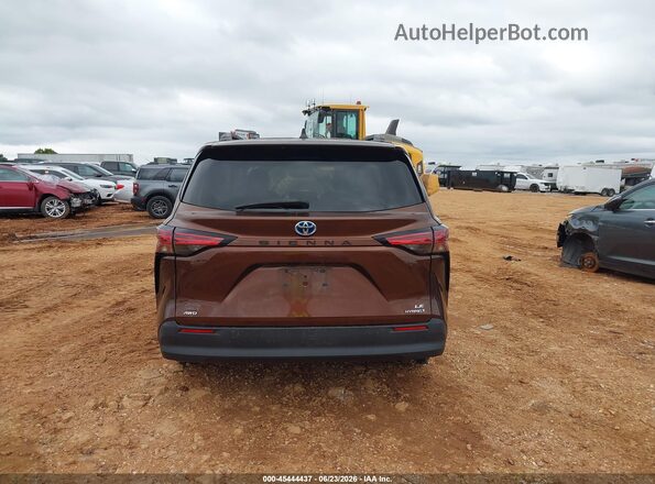 5TDBSKFC7MS010205 2021 TOYOTA SIENNA Brown 