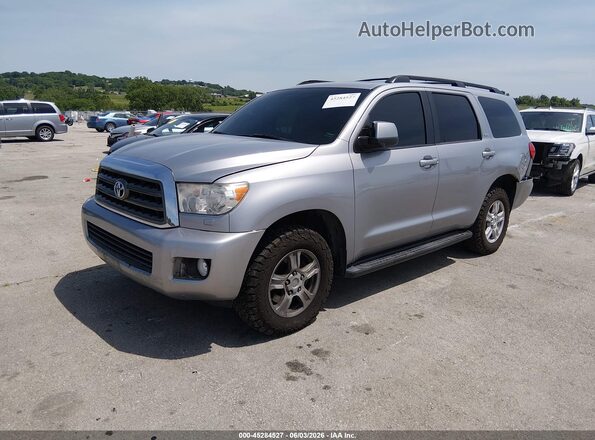 5TDBY5G16HS148000 2017 TOYOTA SEQUOIA Silver Առջևի ձախ երեք քառորդ տեսարան