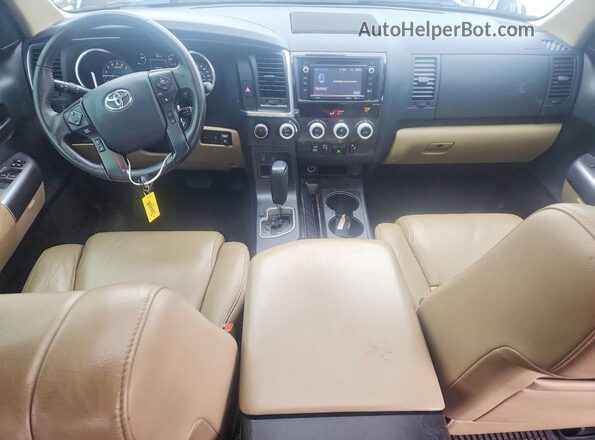 5TDBY5G19JS164472 2018 TOYOTA SEQUOIA White Dashboard view