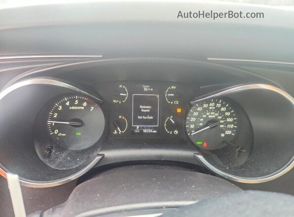 5TDBY5G19JS164472 2018 TOYOTA SEQUOIA White Instrument cluster view