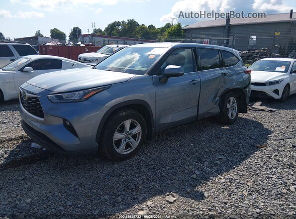 5TDBZRBH1LS017087 2020 TOYOTA HIGHLANDER Blue წინა მარცხენა ხედი სამი მეოთხედიდან