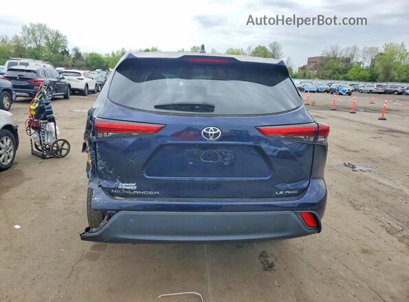 5TDBZRBH2NS206401 2022 TOYOTA HIGHLANDER Blue 