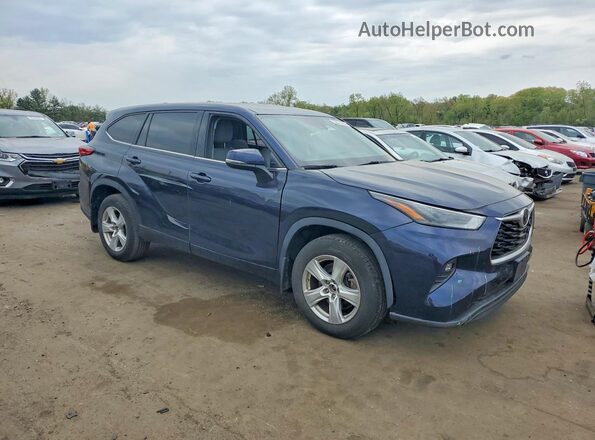 5TDBZRBH2NS206401 2022 TOYOTA HIGHLANDER Blue 