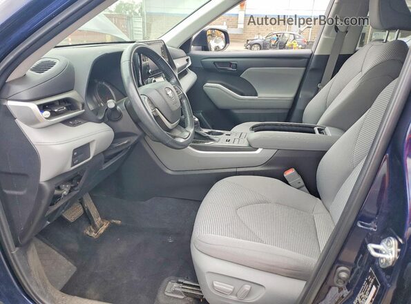 5TDBZRBH2NS206401 2022 TOYOTA HIGHLANDER Blue 