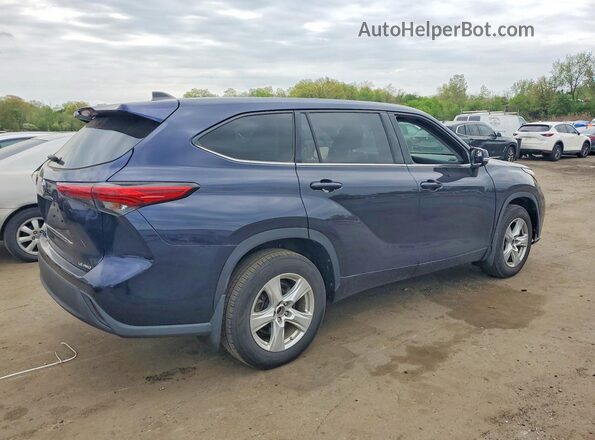5TDBZRBH2NS206401 2022 TOYOTA HIGHLANDER Blue 