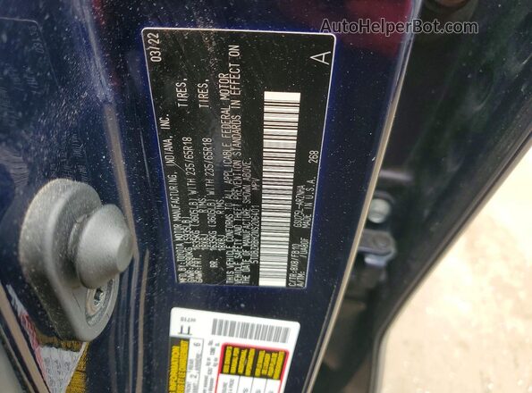 5TDBZRBH2NS206401 2022 TOYOTA HIGHLANDER Blue 