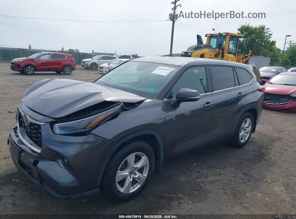 5TDBZRBH2NS250317 2022 TOYOTA HIGHLANDER Gray Przód lewy