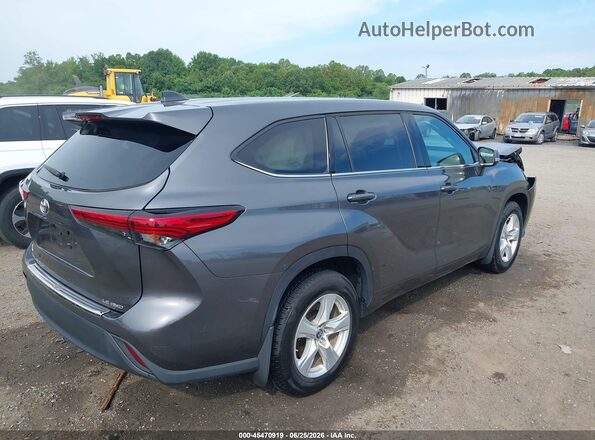 5TDBZRBH2NS250317 2022 TOYOTA HIGHLANDER Gray Tył prawy