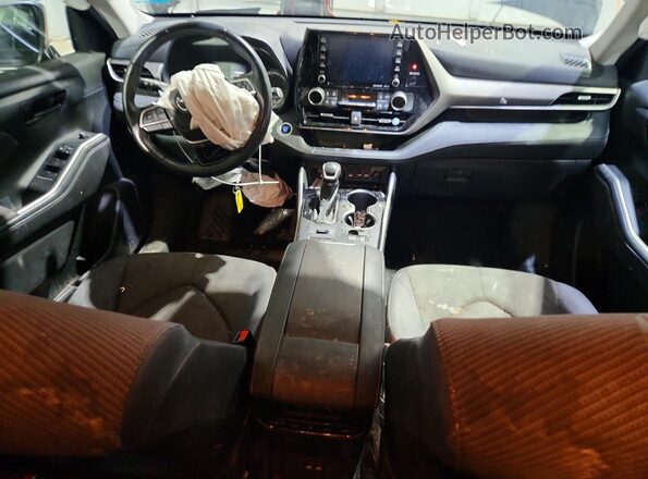5TDBZRBH3MS149835 2021 TOYOTA HIGHLANDER Black Widok deski rozdzielczej