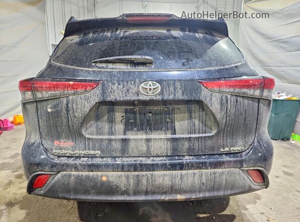5TDBZRBH3MS149835 2021 TOYOTA HIGHLANDER Black Widok z tyłu