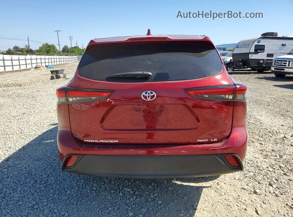 5TDBZRBH6LS505631 2020 TOYOTA HIGHLANDER Red 