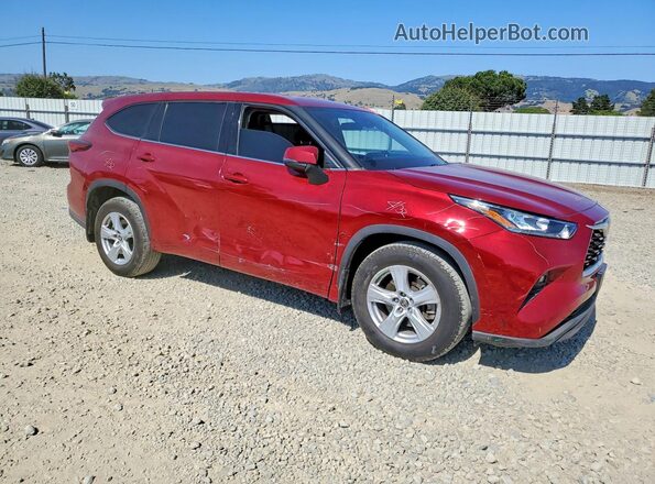 5TDBZRBH6LS505631 2020 TOYOTA HIGHLANDER Red 