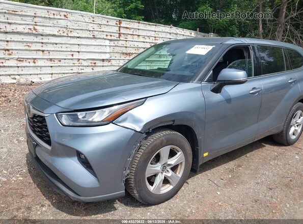 5TDBZRBH7LS017059 2020 TOYOTA HIGHLANDER Blue Вид спереду