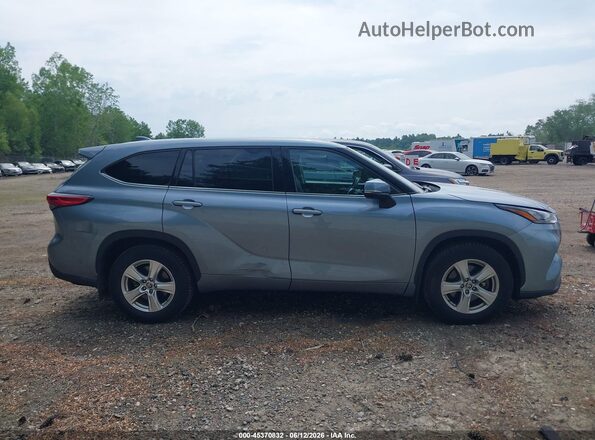 5TDBZRBH7LS017059 2020 TOYOTA HIGHLANDER Blue Вид задньої частини салону