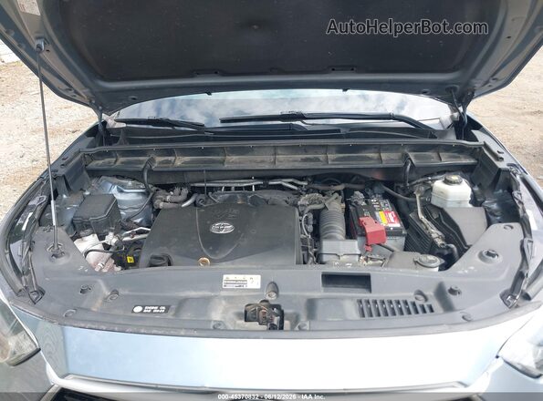 5TDBZRBH7LS017059 2020 TOYOTA HIGHLANDER Blue Вид ззаду