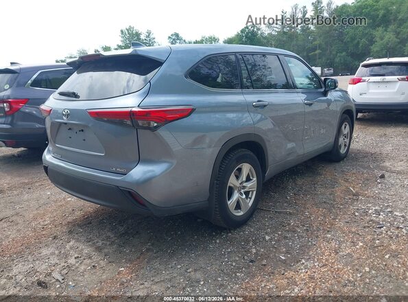 5TDBZRBH7LS017059 2020 TOYOTA HIGHLANDER Blue Задня права чверть