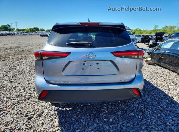 5TDBZRBH8MS070760 2021 TOYOTA HIGHLANDER Silver Rear view