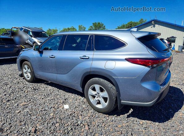 5TDBZRBH8MS070760 2021 TOYOTA HIGHLANDER Silver Rear left