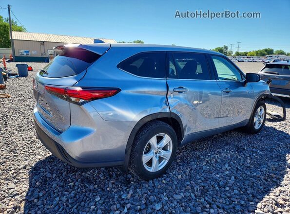5TDBZRBH8MS070760 2021 TOYOTA HIGHLANDER Silver Rear right