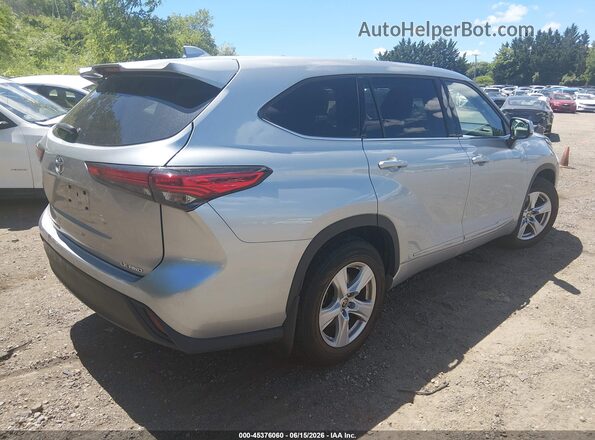 5TDBZRBH9MS145160 2021 TOYOTA HIGHLANDER Silver Հետևի աջ