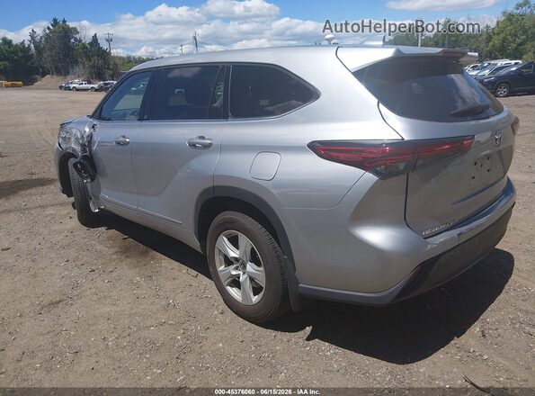 5TDBZRBH9MS145160 2021 TOYOTA HIGHLANDER Silver Հետևի ձախ