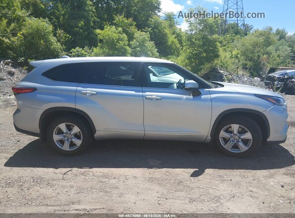 5TDBZRBH9MS145160 2021 TOYOTA HIGHLANDER Silver Սալոնի հետևի տեսք