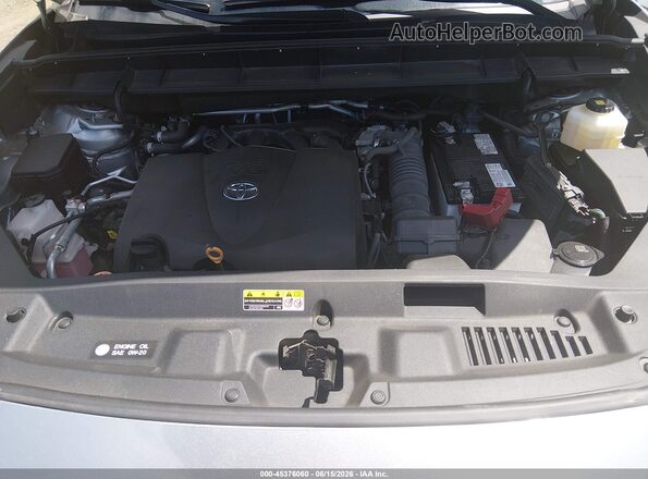 5TDBZRBH9MS145160 2021 TOYOTA HIGHLANDER Silver Հետևի տեսք