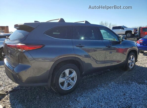 5TDBZRBH9NS589172 2022 TOYOTA HIGHLANDER Gray Հետևի աջ
