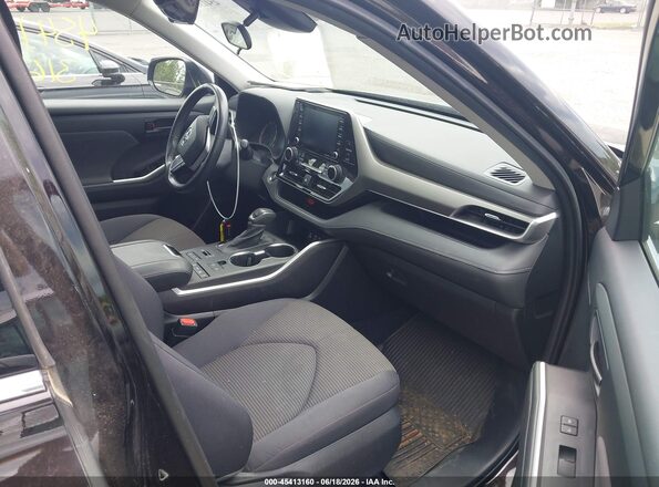 5TDBZRBHXNS166102 2022 TOYOTA HIGHLANDER Black Вид салону спереду