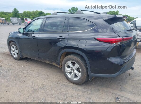 5TDBZRBHXNS166102 2022 TOYOTA HIGHLANDER Black Задня ліва чверть