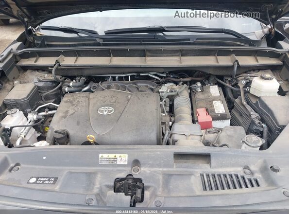 5TDBZRBHXNS166102 2022 TOYOTA HIGHLANDER Black Вид ззаду