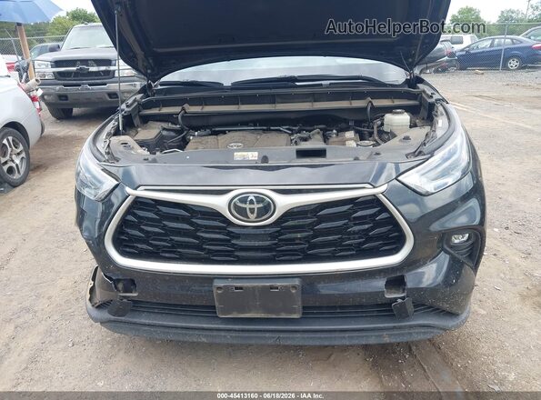 5TDBZRBHXNS166102 2022 TOYOTA HIGHLANDER Black Вид спереду