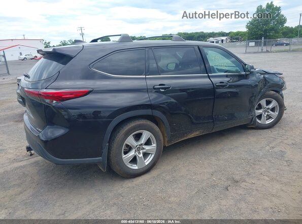 5TDBZRBHXNS166102 2022 TOYOTA HIGHLANDER Black Задня права чверть